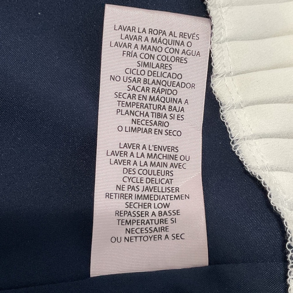 NANETTE LEPORE BLUE DREES WIITH LACE COLLAR. SIZE 8 - Picture 10 of 11